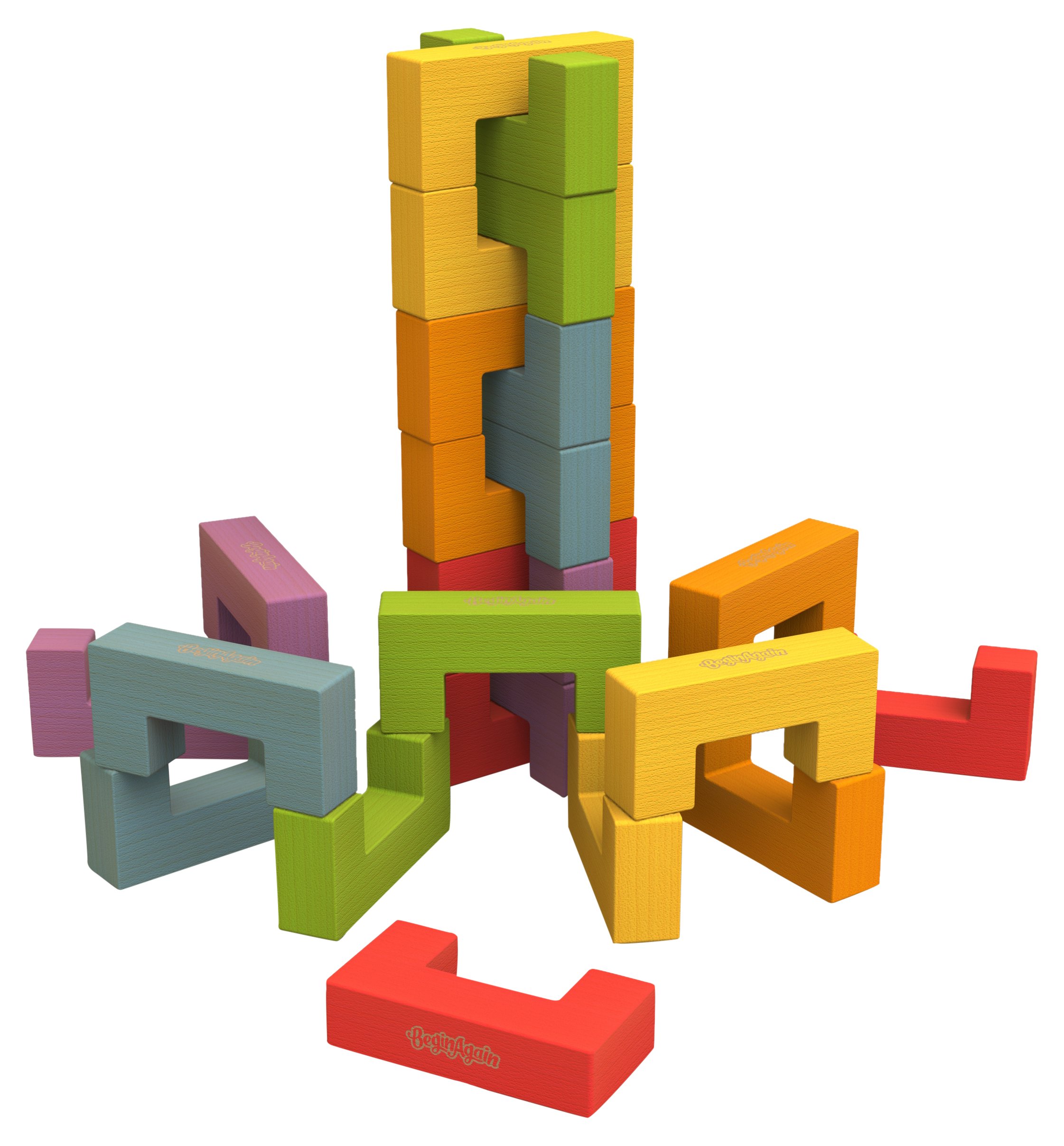 その他 (24 Piece Playset) - BeginAgain - U-Build Its Construction and Pattern Blocks Help Promote Early Math Spatial and Fine Motor Skills 24 Amazon | (24 Piece Playset) - BeginAgain - U-Build Its
